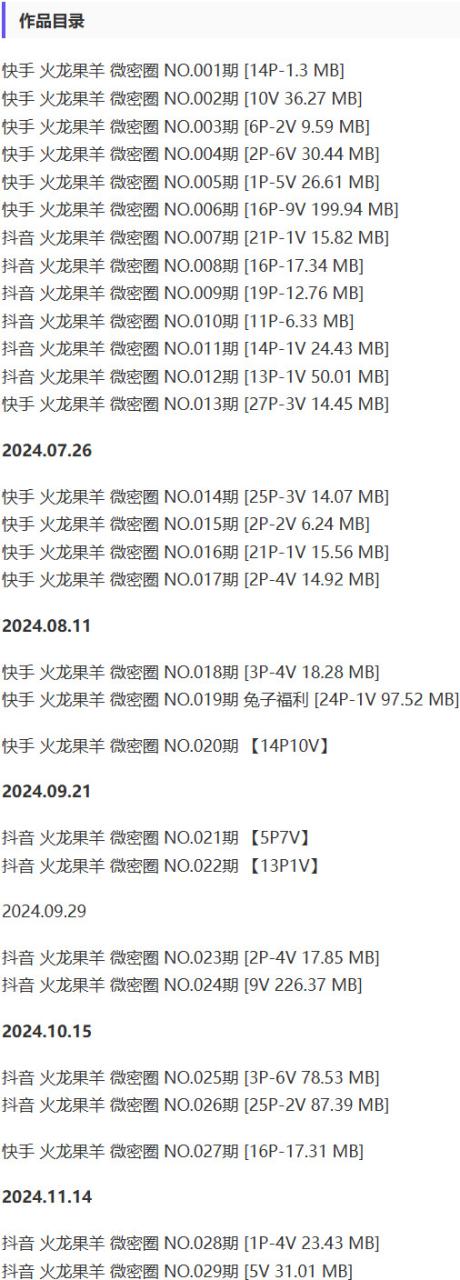 火龙果羊 – 微密圈写真&视频合集【持续更新中】