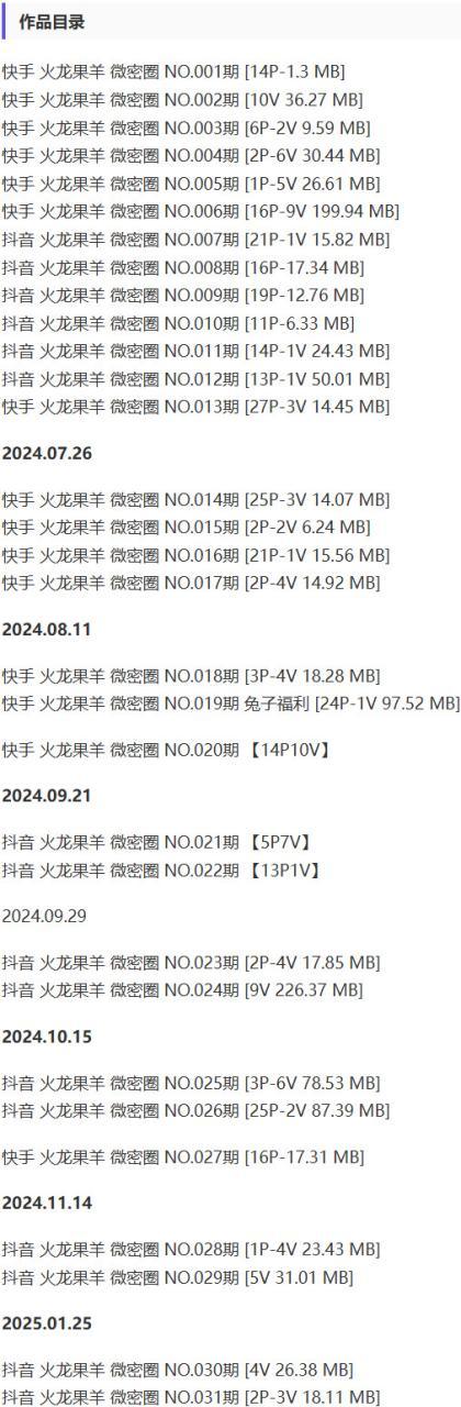 火龙果羊 – 微密圈写真&视频合集【持续更新中】